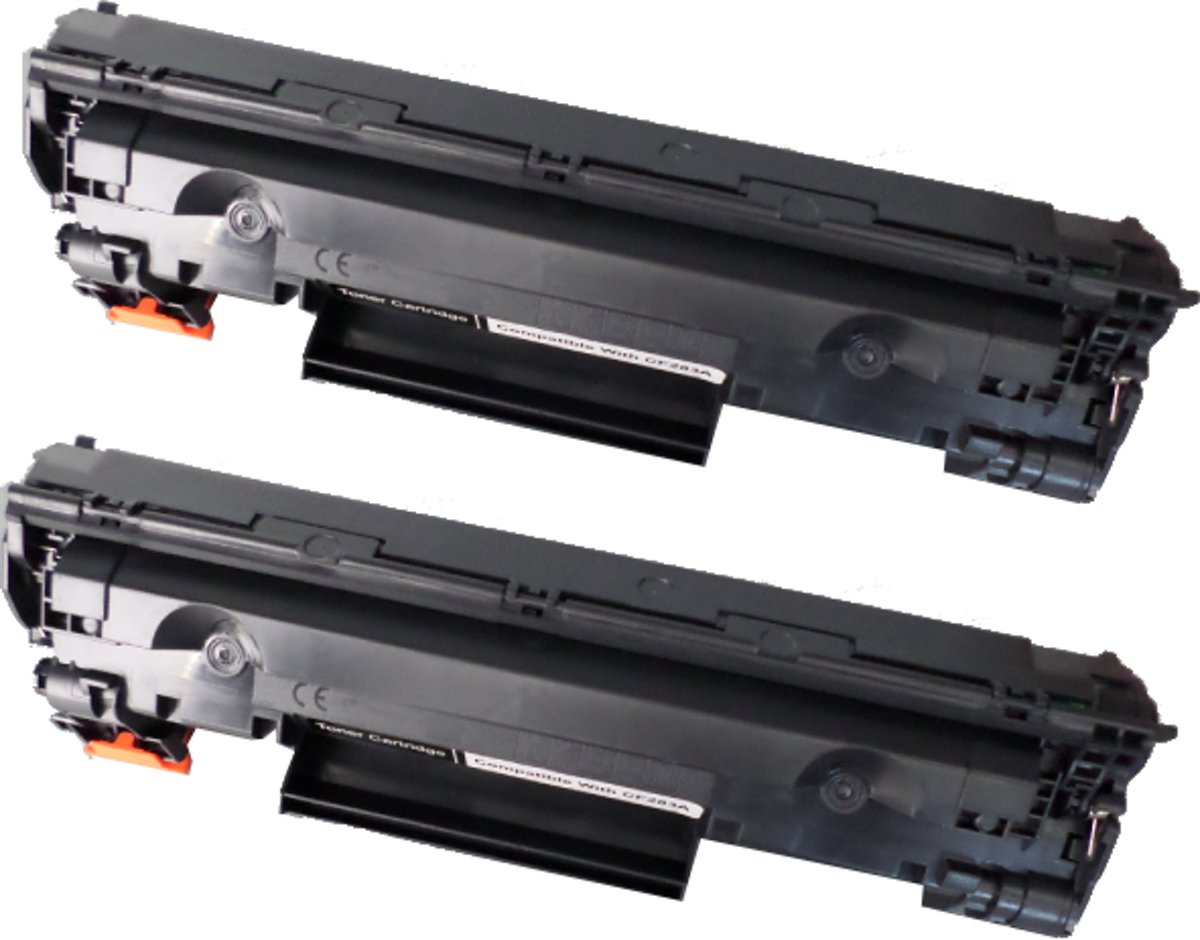 KATRIZ® huismerk  toner CF283A (2stuks) | voor LaserJet Pro M201 / M201 DW / M201 N/   M225dn/  M225dw/  MFP M125a/  MFP M125nw/MFP M127 FW/MFP M127